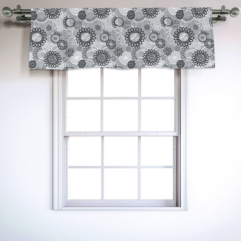 Sateen Ruffled Window Valance