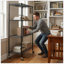 Étagères grillagées robustes à 4 niveaux réglables - supports de rangement en métal résistant à la rouille pour la cuisine, le garage, la salle de bain et le garde-manger (P 35,43 po x l 17,72 po x H 66,54 po)-134643006