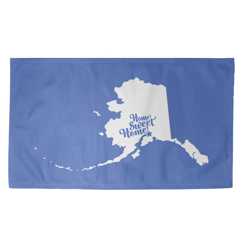 Tapis de maison bleu ancrage doux, Rectangle 2 pi x 3 pi, Oui