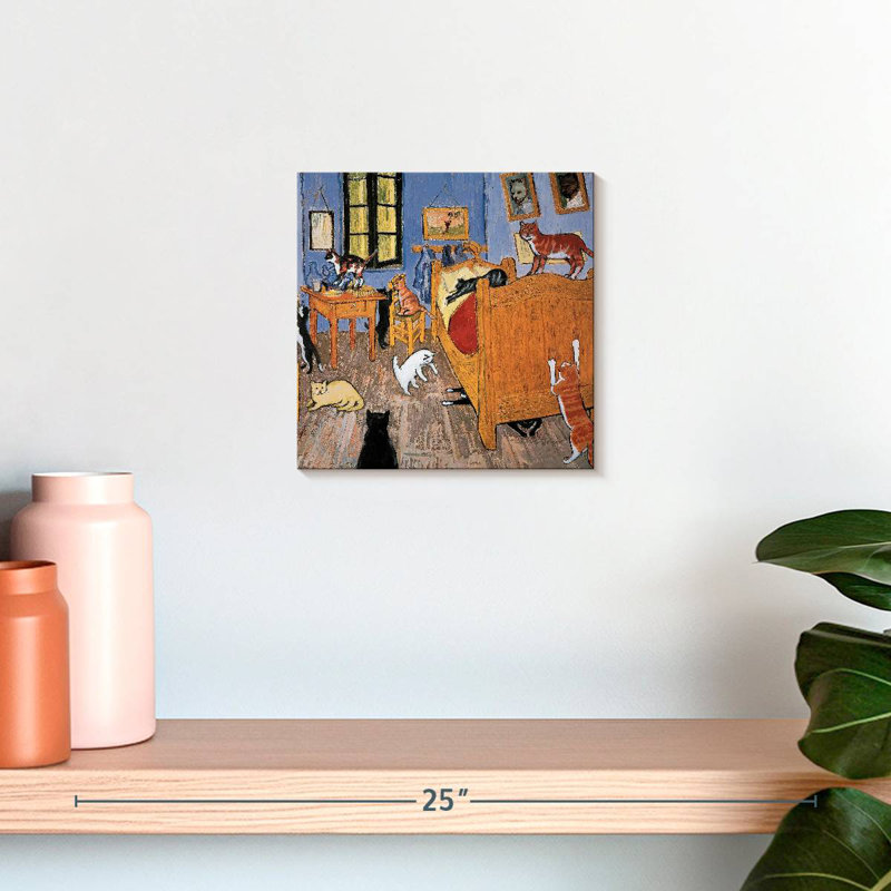 Brampt Van Gogh Arles Cat, 10" H x 10" W