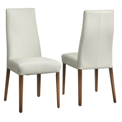 Ross Leather Parsons Chair (Set of 2)
