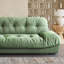 Canapé-lit modulaire en polyester vert avec coussins intégrés-739161847