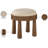 Larea Linen Textured Fabric Upholstered Ottoman-1894529837-1894529839