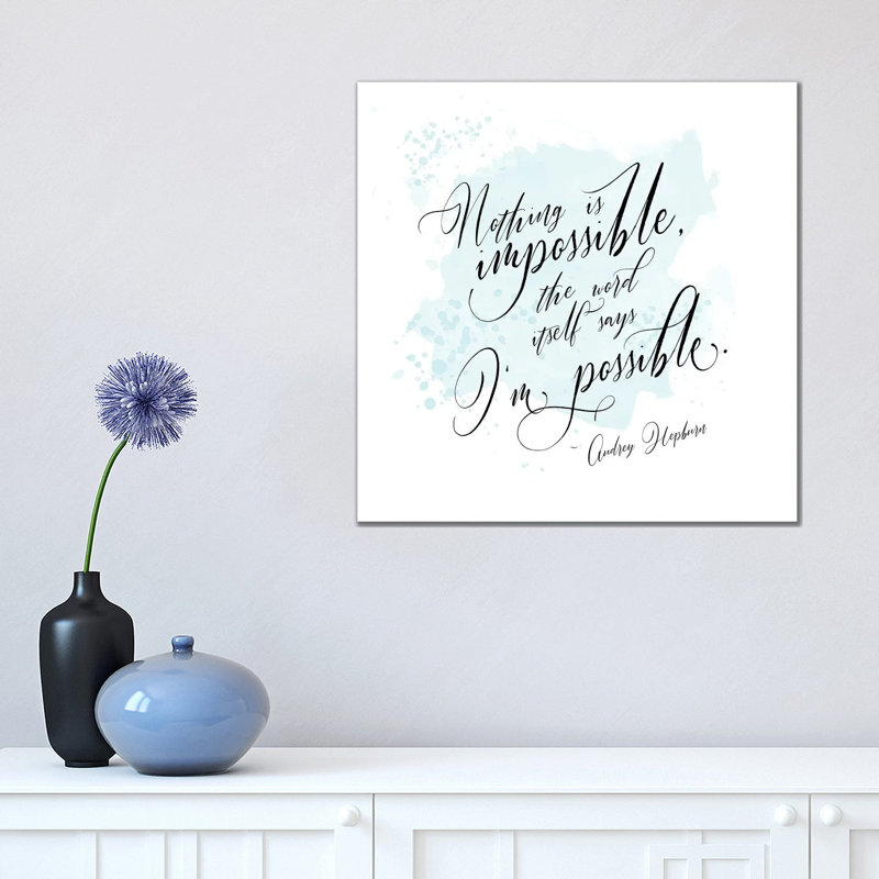 I'm Possible by Alison Petrie - Wrapped Canvas Print, 45.72 cm H x 45.72 cm W