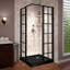 French Corner 36" W x 36" D x 74.75" H Framed Square Shower Kit-31983552