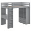 Lit mezzanine simple avec tiroirs Jaquaylin-131812100