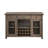 Raphaela Weathered Cherry Finish Server W/Cup Holder & Wine Rack