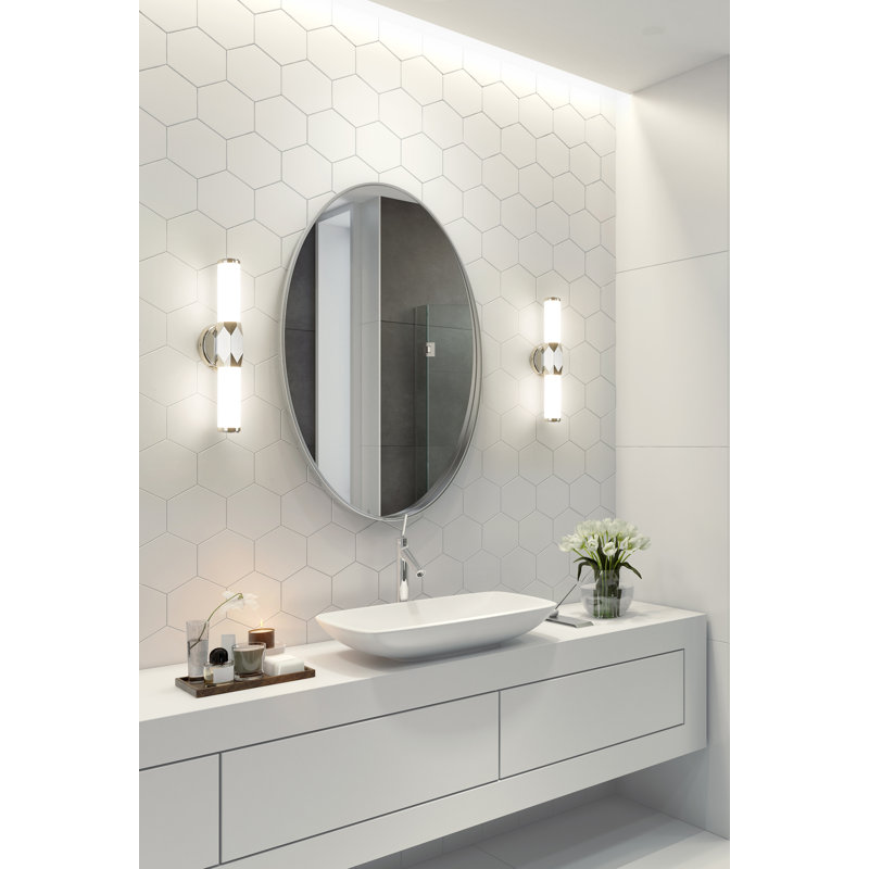 Éclairage pour meuble-lavabo Ismerai, Chrome
