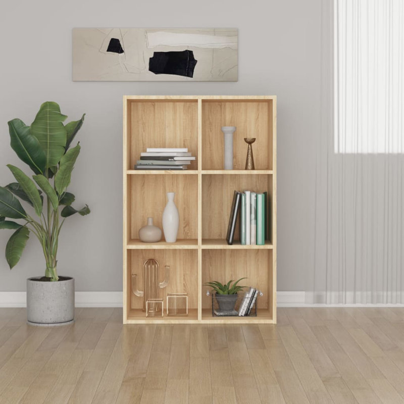 Gardinier Book Cabinet 66 x 30 x 98 cm Engineered Wood, Sonoma Oak
