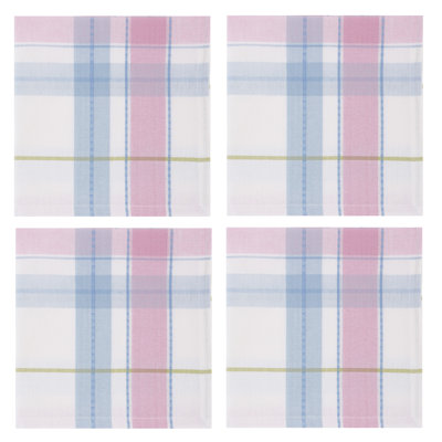  Oh Hoppy Day Plaid Napkin Set/4