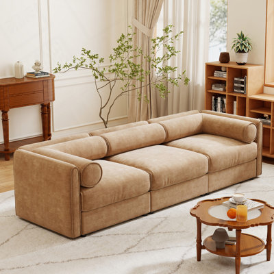 Canapé modulaire rembourré avec sièges de rangement