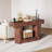 63" Farmhouse Entryway Table with Storage & Charging Station, 2-Tier Narrow Console Table for Hallway Living Room-1561264518-1561264519