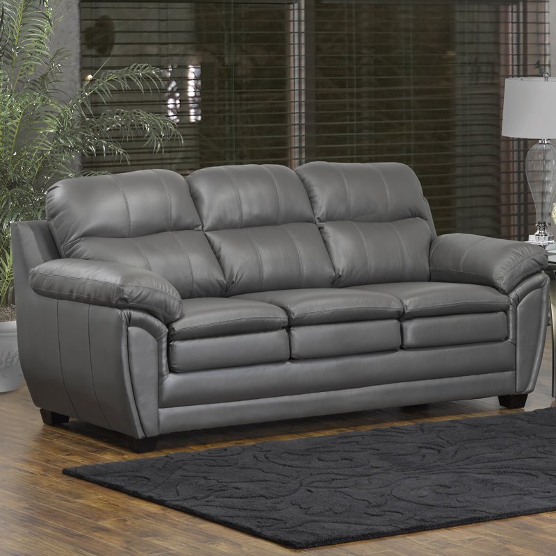 Coyle Upholstered 86'' Sofa, Light Gray