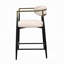 Chaise de comptoir de 25 po, structure en métal noir-104701639