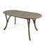 Table de salle à manger en bois 70 po - Design gris moderne pour patio avec mobilier élégant