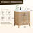 Bondi 30" Single Bathroom Vanity in Light Brown with White Artificial Drop-in Sink without Mirror