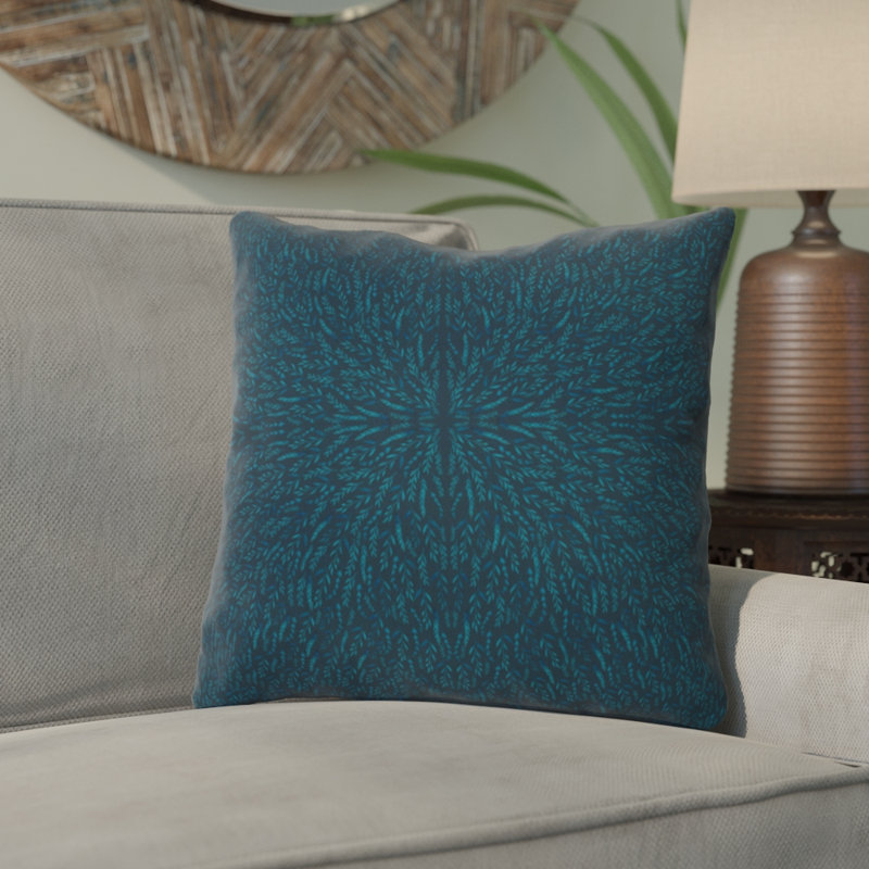 Coussin extérieur Iveta Abolina Peacock Pond, 16 po x 16 po
