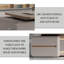 Bureau de 94,49 po en bois massif gris L 94,49 po-129159563