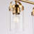 Billie 39.5" W 5-Light Chandelier with Cylindrical Clear Glass