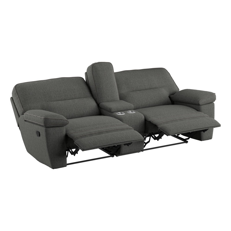 Hashlamoun Upholstered 93'' Reclining Loveseat