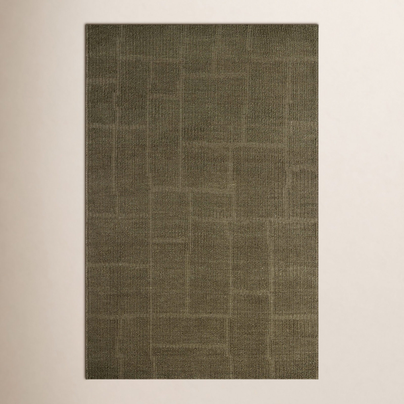 Jeremiah Brent x Loloi Greenwich Sage Hand-Woven Rug, Square 1'6"