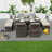 Alseepa 8 - Person Patio Dining Set Rectangular Table with Cushions Included-121159812