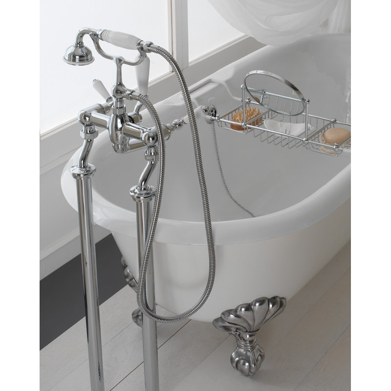 Draycott Bathtub with Eagle Feet, White