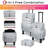 Merianne Metal 3 Compartment Makeup Organizer-1616650258
