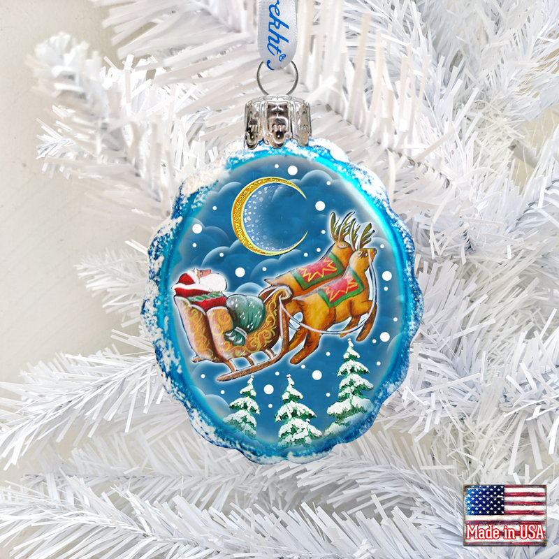 Keepsake Up, Up and Away Glass Ornament