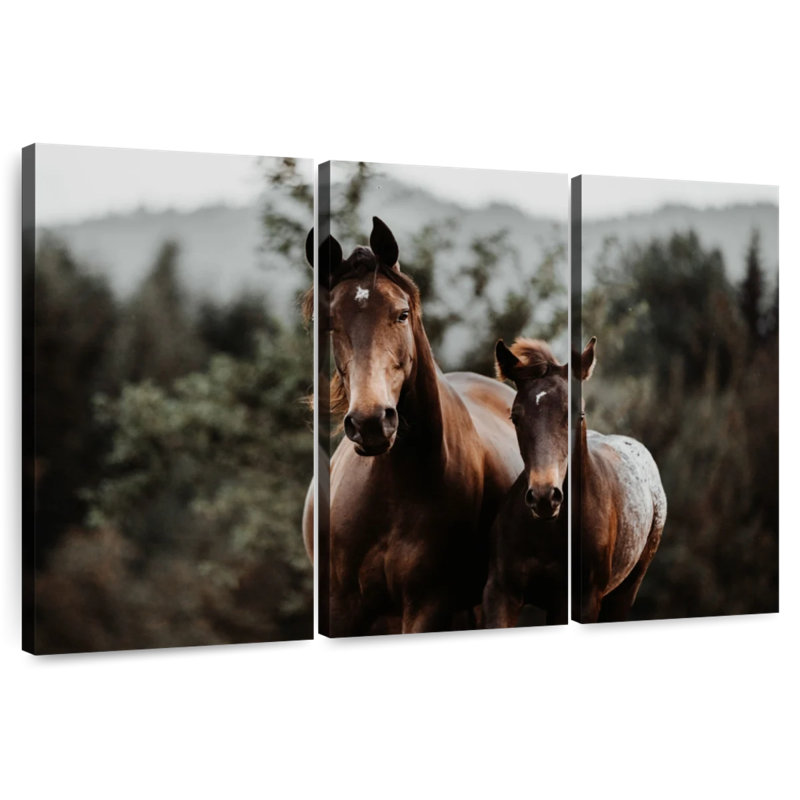 Horse And Foal, 32" H x 50" W