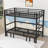 Metal Bunk Bed With Ladder And Slats-369576579