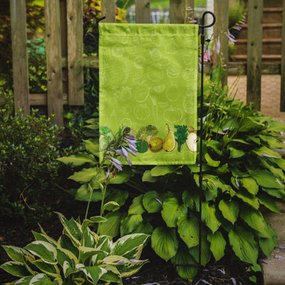 Polyester de 15 x 11 po fruits et légumes 2 côtés drapeau de jardin