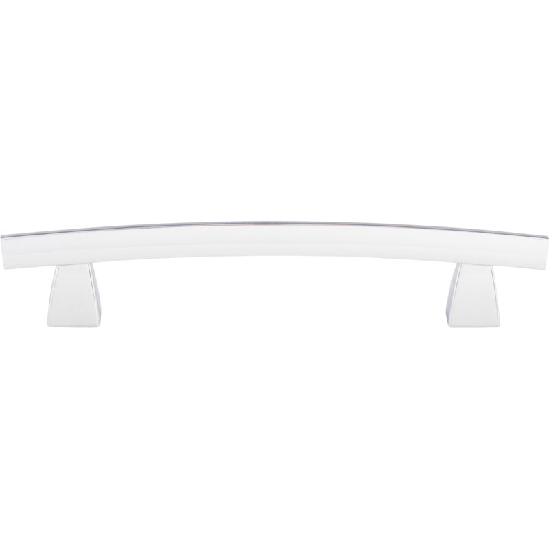 Arched Bar Pull, Polished Chrome, 5" Center to Center