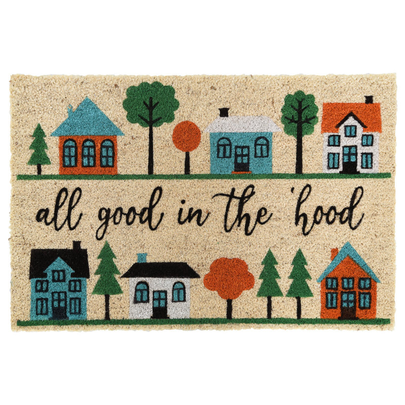 Good Neighborhood 24X36 Coir Doormat By Kosas Home