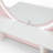 2 In 1 Toddler Vanity Desk And Chair Set With Adjustable Light, White&pink Makeup Vanity With Open Storage Shelf For Girls