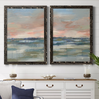 Vast Marsh I - ensemble de 2 peintures encadrées
