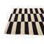 Tapis noir et blanc Ponce