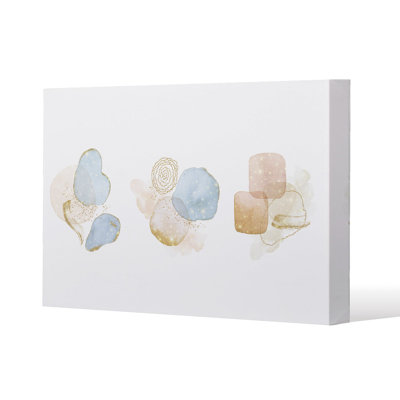 watercolor illustration & elements Slim Style Canvas Print, 15mm Slim Real wood.