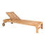 Brummett 200cm Long Reclining Teak Single Chaise