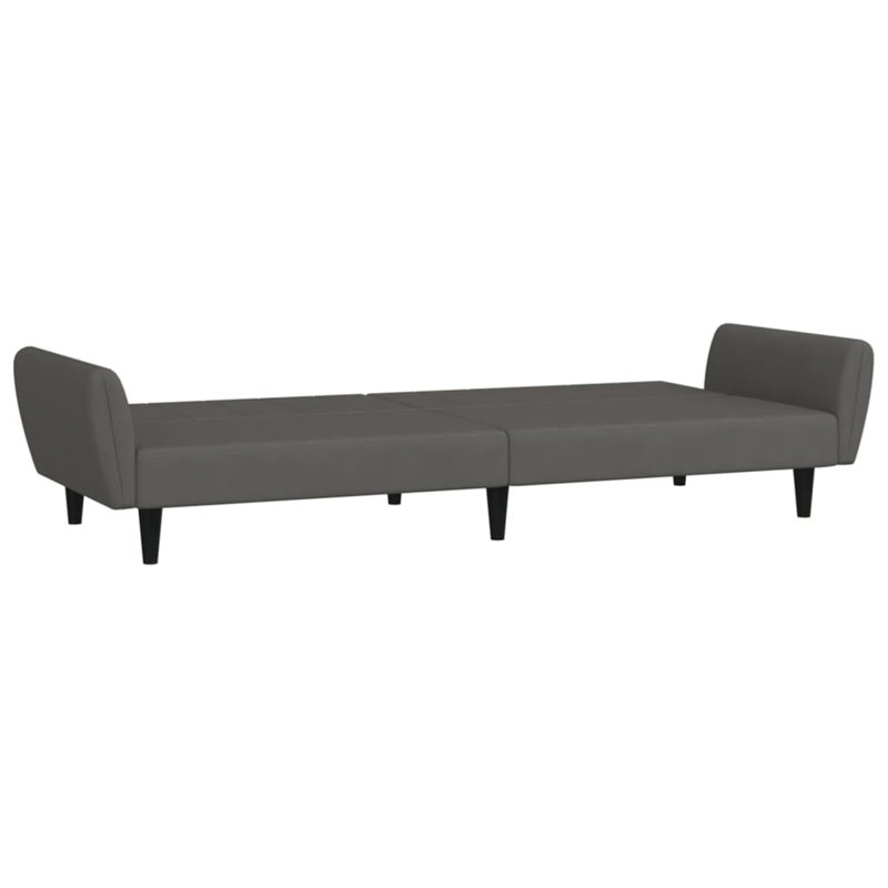 86.6'' Velvet Sofa, Dark Gray Velvet
