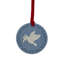 Festive Dove Ornament, Blue & White
