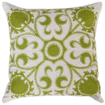 Coussin décoratif en toile de coton recyclé