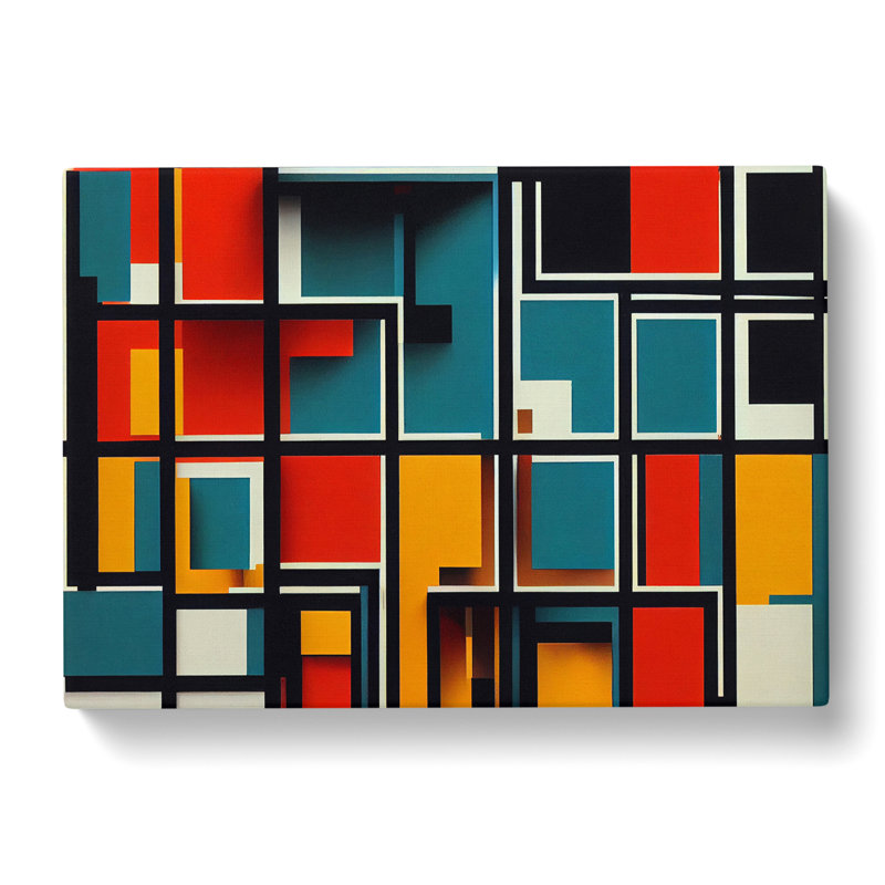 Bauhaus Architecture Vol.3 Abstract - Wrapped Canvas Print, 40cm H x 60cm W x 3cm D