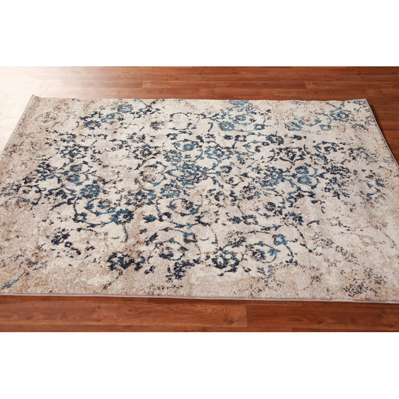 Floral Transitional Turkish Oriental Rug 4x6