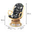 Fauteuil d'appoint pivotant en rotin Melbourne-504433950-526825017