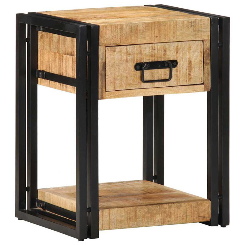 40cm W Iron Bedside Table