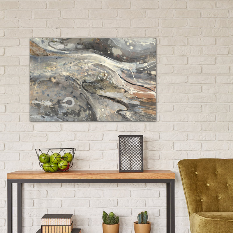 «Minerals III», reproduction d'art rectangulaire sur toile tendue, H 12 po x l 18 po x p 1,5 po, Toile tendue, Pas de tapis