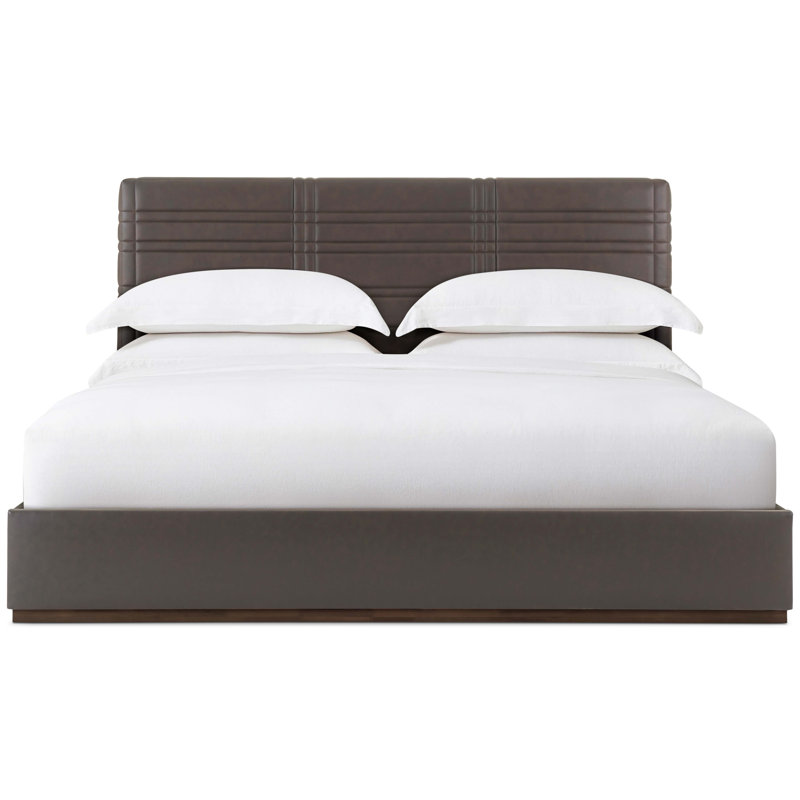 Milan Upholstered Bed, Gray