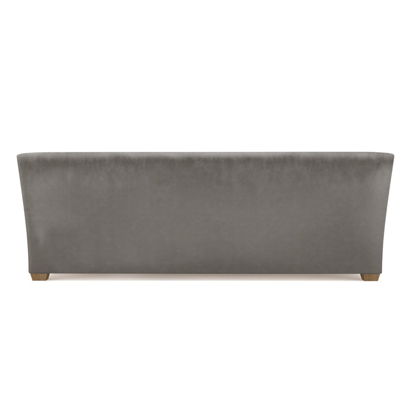 Canapé Rivington, Ponce rétro en cuir, H 31 po x l 108 po x P 37 po, Ébène