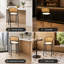 Tabouret de bar à hauteur de comptoir en cuir PU Daishun, chaise d'îlot de cuisine à dossier bas en osier moderne, tabouret de bar de luxe en acier inoxydable noir mat avec repose-pieds-1217098657-1234361836